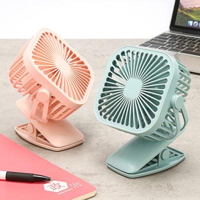 Mini Ventilador de Mesa Portátil Recarregável com Led 2 Velocidades