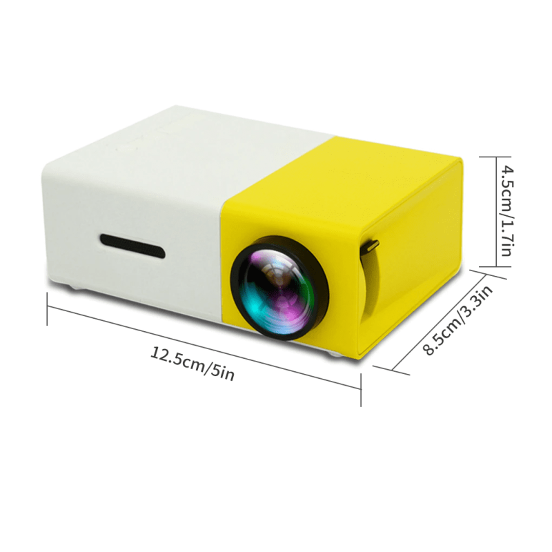 Mini Projetor Portátil Full Hd Led 600 Lumens Usb Sd Hdmi