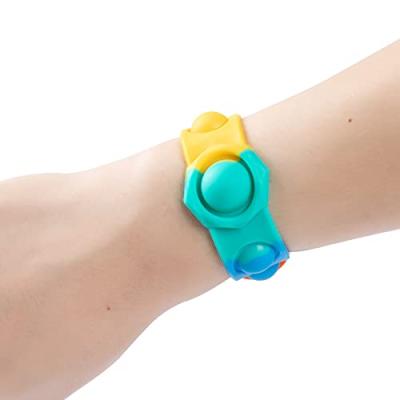 Pulseira Pop It Fidget Brinquedo de Silicone de Apertar Anti Stress – Atacado