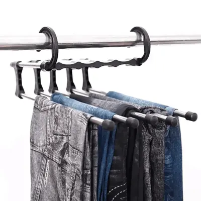 Cabide Para Calça Cromado Articulável Economiza Espaço