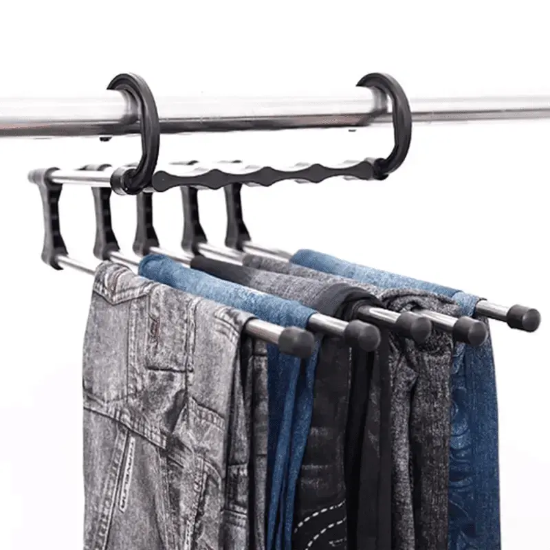 Cabide Para Calça Cromado Articulável Economiza Espaço