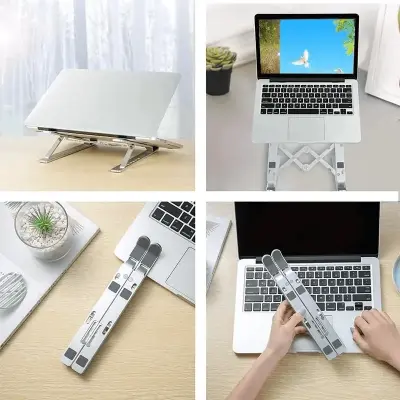 Suporte Para Notebook e Macbook de Alumínio Dobrável