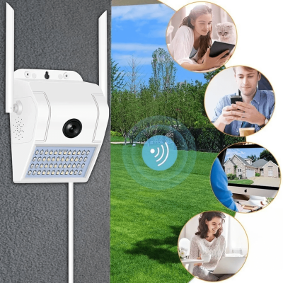 Câmera Ip Parede Externa Segurança 1080p V380 Noturna Led