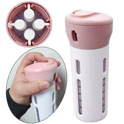 Dispenser Portátil De Viagem 4 em 1 Para Shampoo Creme Sabonete