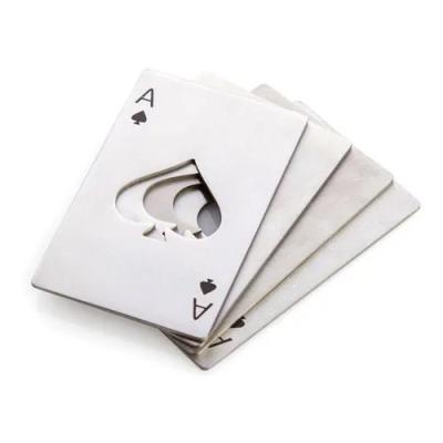 Abridor de Garrafas Carta Baralho Aço Ás de Espada Luxo – Inox