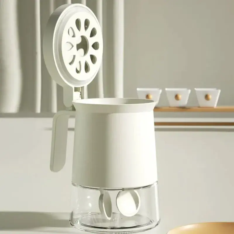 Açucareiro/Porta Temperos Em Vidro Com Tampa E Colher – 350ML