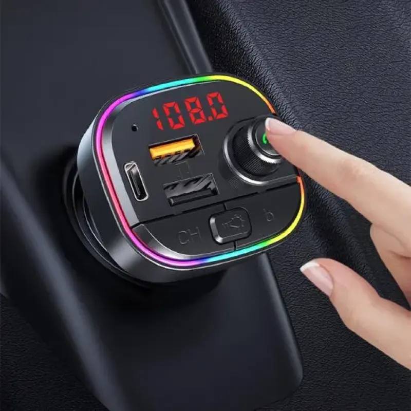 Adaptador Bluetooth Carro Carregador USB Transmissor FM
