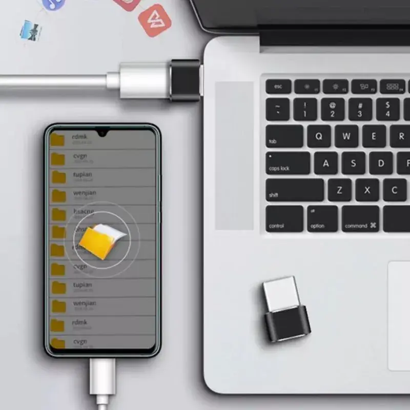 Adaptador Plug USB C Fêmea Para USB 2.0