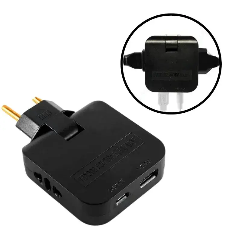 Adaptador Tomada Benjamin Articulado Com Entrada USB C