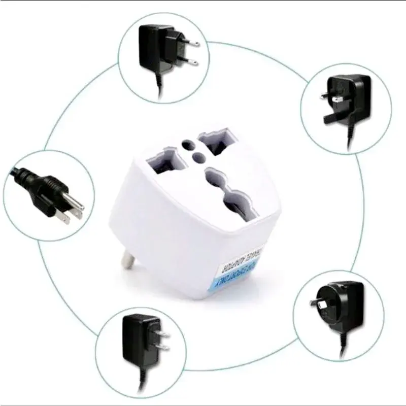 Adaptador Tomada Brasil Com Plug De Saída De Dois Polos