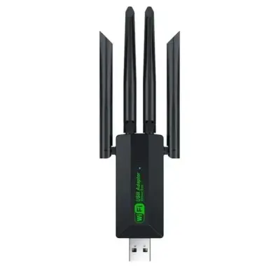 Adaptador WiFi 5G USB Dual Band AC1200 com 4 Antenas