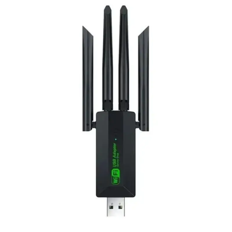 Adaptador WiFi 5G USB Dual Band AC1200 com 4 Antenas
