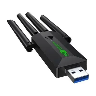 Adaptador WiFi 5G USB Dual Band AC1200 com 4 Antenas