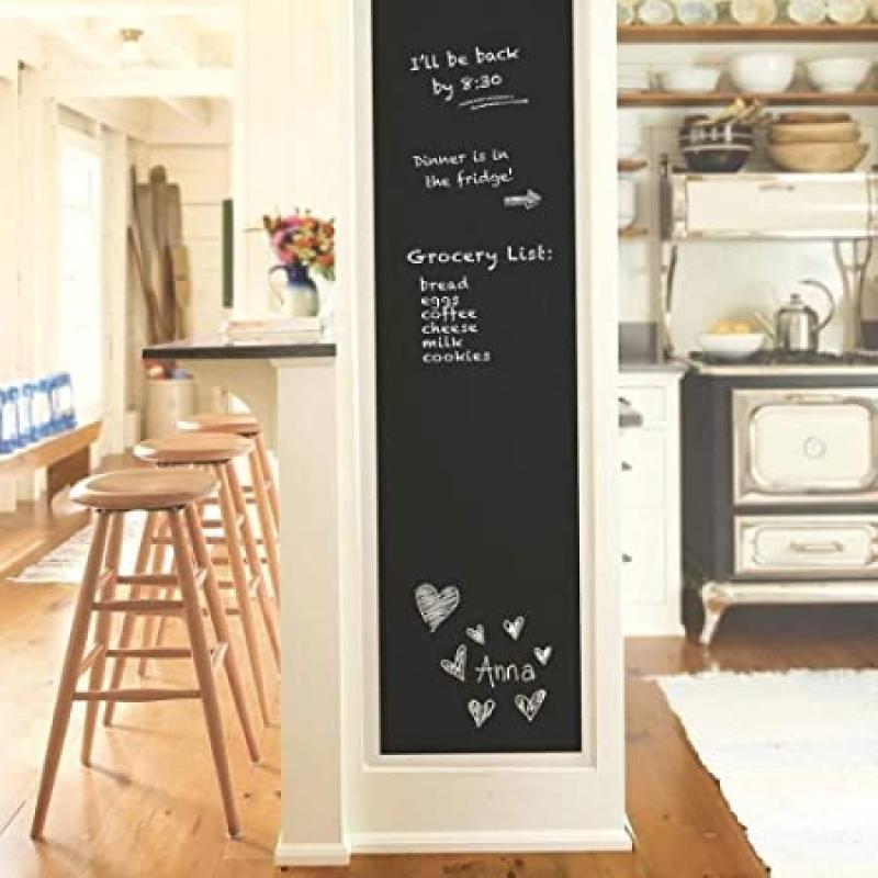 Adesivo Lousa Quadro Negro Preto 2m X 45cm