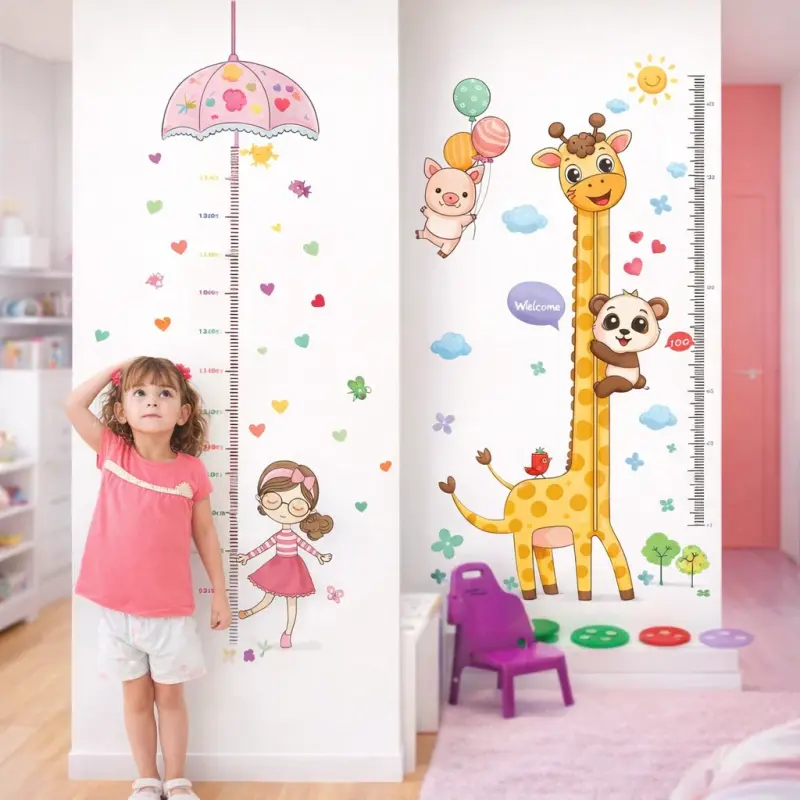 Adesivo Régua de Crescimento Infantil para Parede