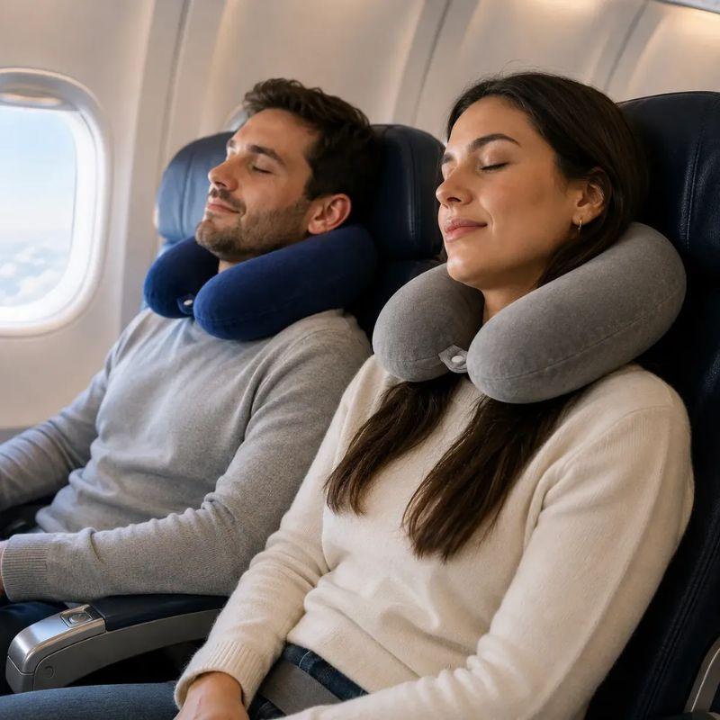 Almofada de Viagem Ortopédica Travesseiro Cervical para Pescoço