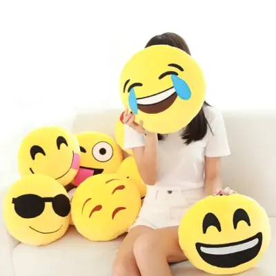 Almofada Emoji Whatsapp Emoticon C/ Ziper – 30 cm