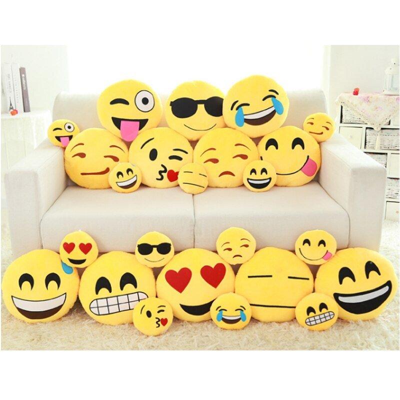 Almofada Emoji Whatsapp Emoticon C/ Ziper – 30 cm