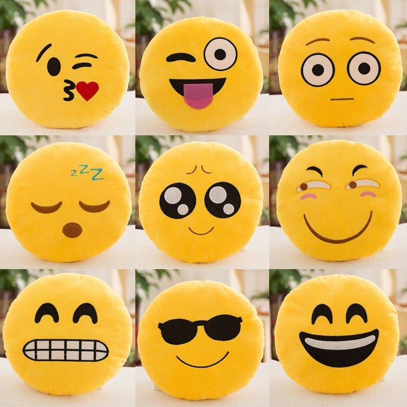 Almofada Emoji Whatsapp Emoticon C/ Ziper – 30 cm
