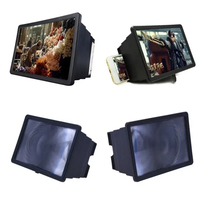 Amplificador De Imagem Tela Do Celular Lupa 3D 8 Polegadas