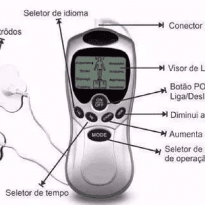 Aparelho Digital Therapy Machine Massageador Muscular Fisioterapia – 4 Eletrodos