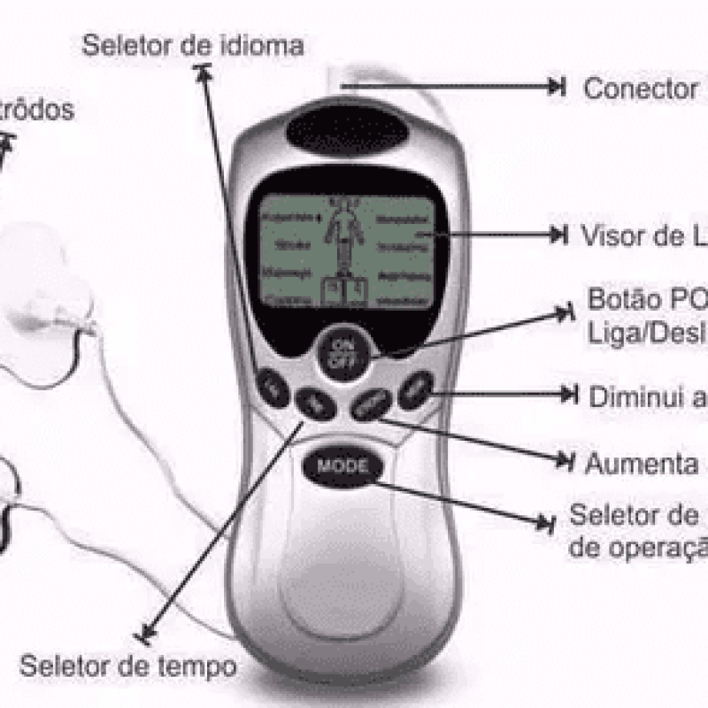 Aparelho Digital Therapy Machine Massageador Muscular Fisioterapia – 4 Eletrodos