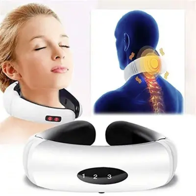 Aparelho Massagem Pescoço Ombros Terapêutica Portátil – Recarregável