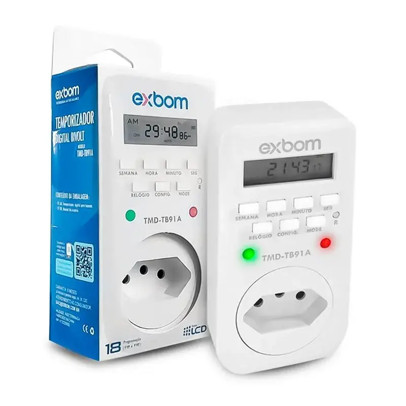 Aparelho Timer Temporizador Digital Bivolt Automático Com Visor LCD