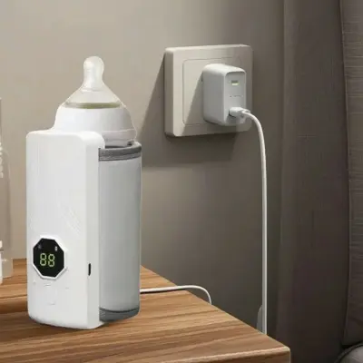Aquecedor de Mamadeira Portátil Recarregável com Display Digital