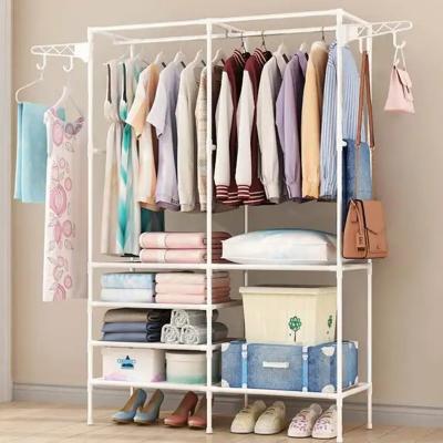 Arara Guarda Roupa Cabideiro com Prateleiras