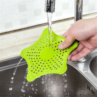Tapete Tampa Silicone Ralo Pia Cozinha e Banheiro Estrela
