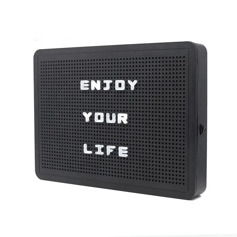 Quadro Porta Recados Led Luminoso Light Box Cinema Painel Letreiro