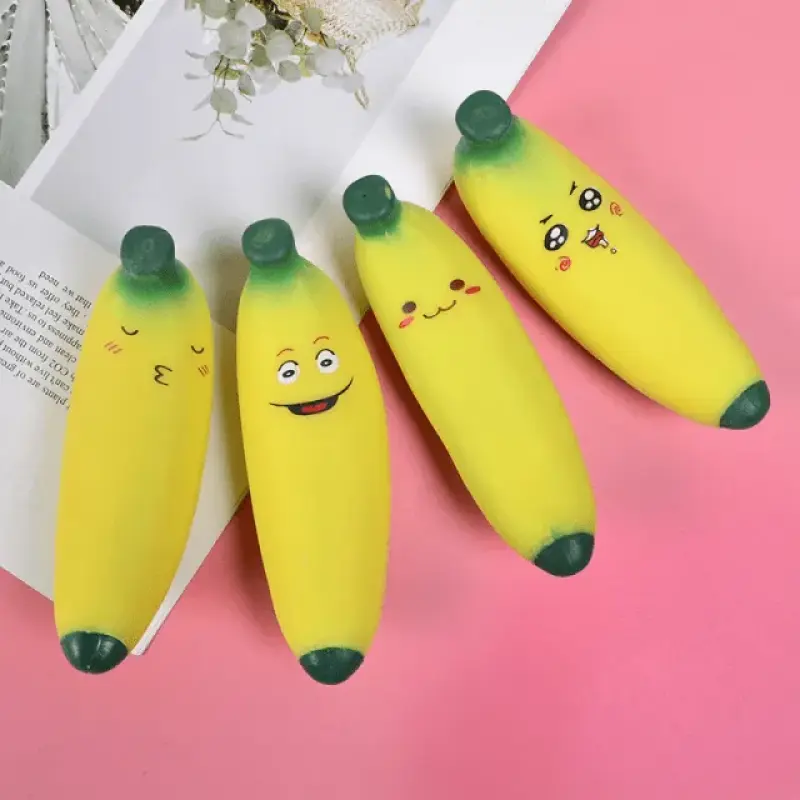 Banana Squishy De Apertar e Modelar Fidget Toys