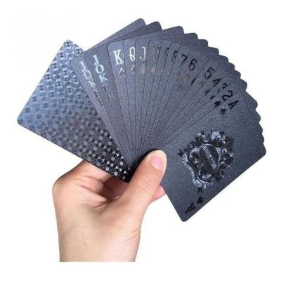 Baralho à Prova D’água Black Edition – Baralho de Plástico Preto