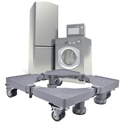 Base Movel Suporte Multifuncional Para Máquina De Lavar Roupas E Geladeira