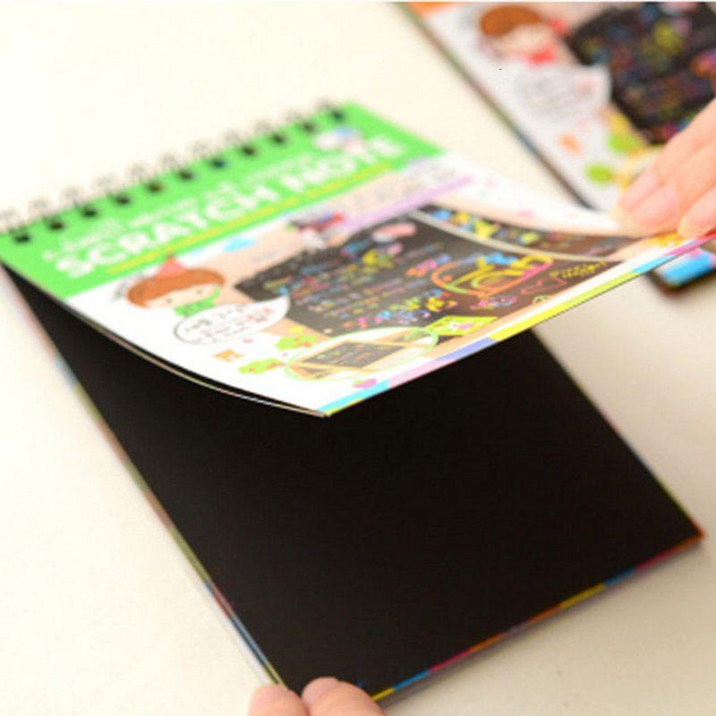Bloco Caderno De Desenho Com Papel Mágico Colorido