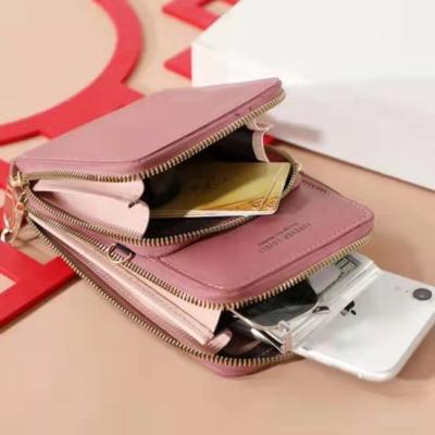 Bolsa Feminina Transversal Porta Celular Com Transparência