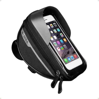 Bolsa de Guidão para Bicicleta com Suporte para Celular Impermeável