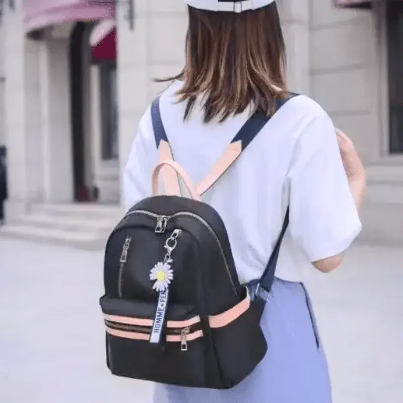 Bolsa Mochila Feminina Média Casual Impermeável