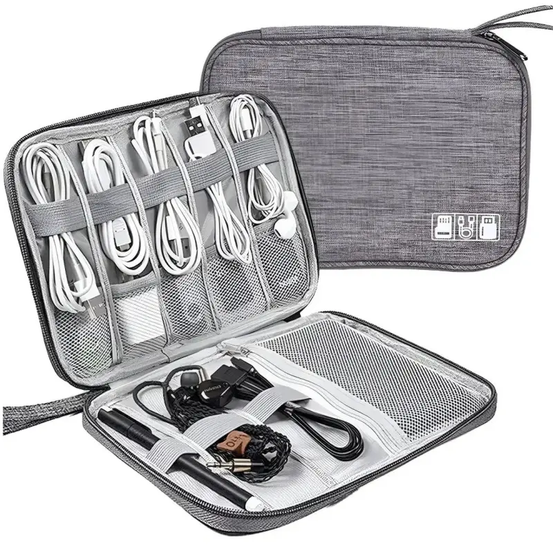 Bolsa Organizadora De Cabo Fio Eletrônico Estojo Case Bag