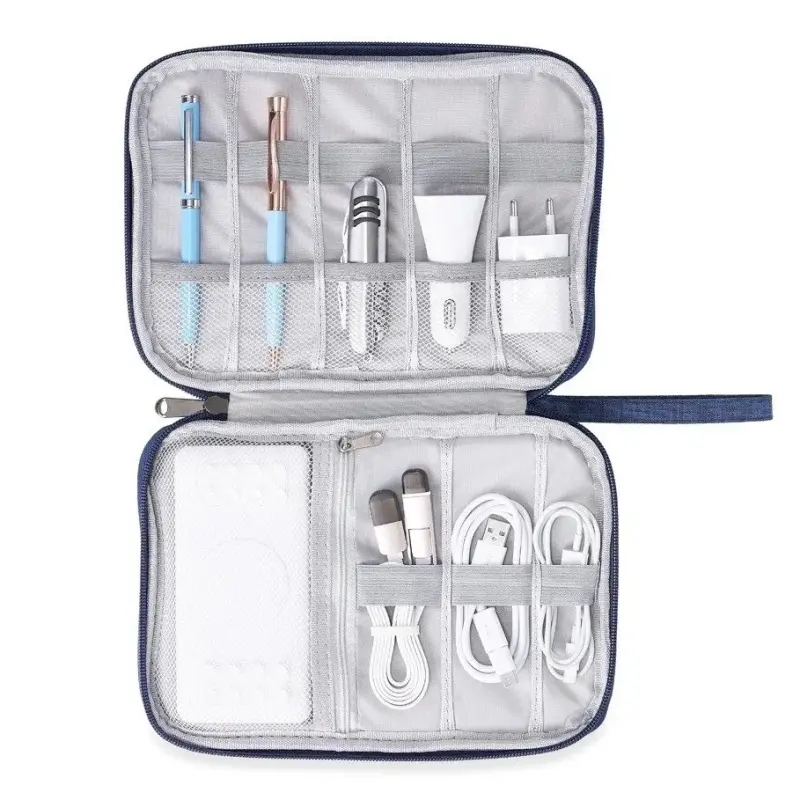 Bolsa Organizadora De Cabo Fio Eletrônico Estojo Case Bag