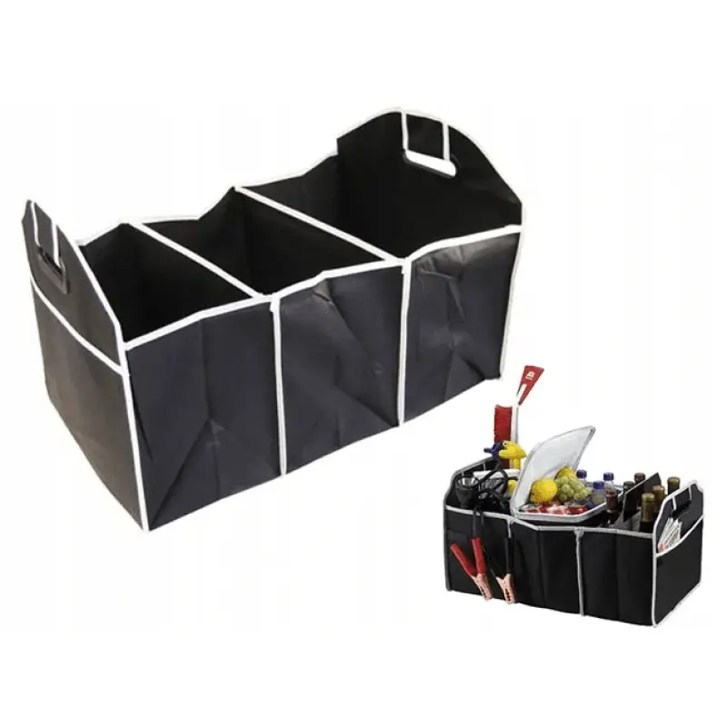 Bolsa Organizadora Portátil Com Cooler Para Carro Porta Malas