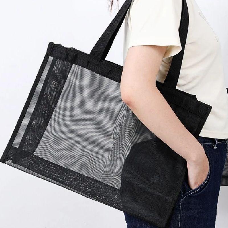 Bolsa Sacola De Praia Transparente Espaçosa