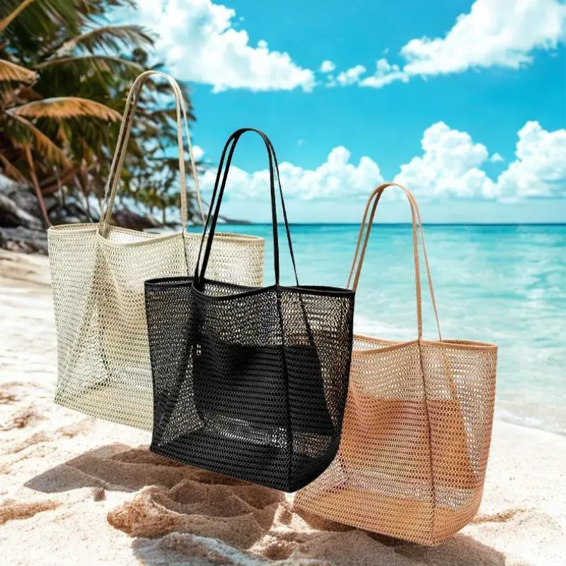 Bolsa Sacola Transparente Moda Praia E Piscina