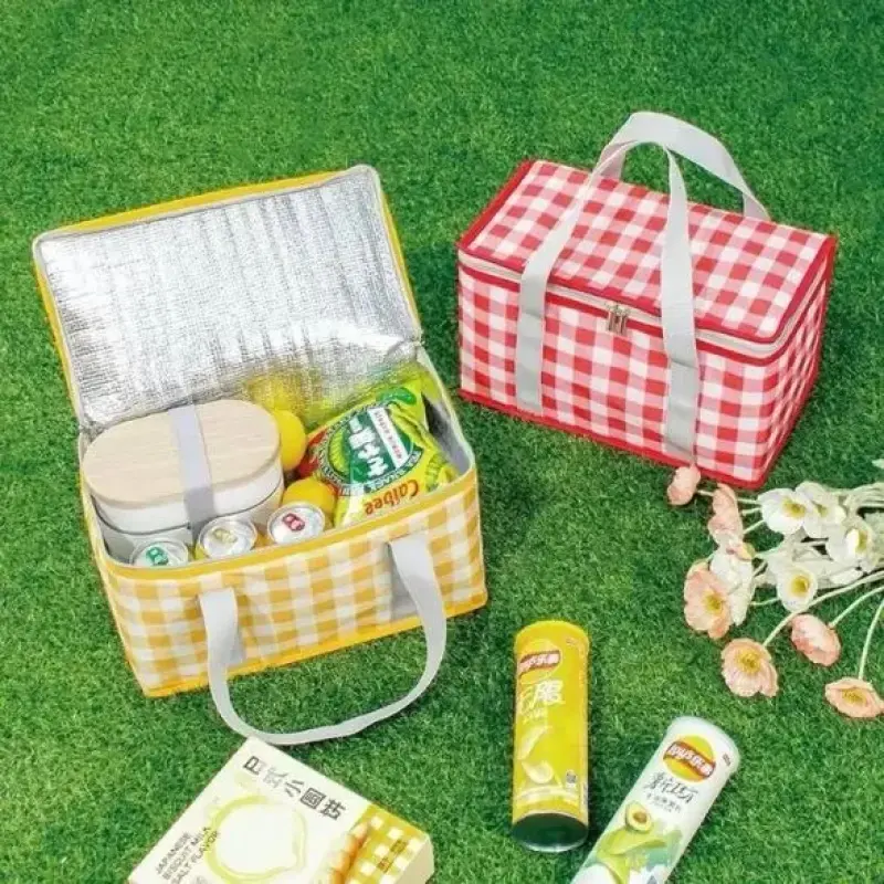 Bolsa Térmica Portátil Dobrável Impermeável para Viagem, Camping e Piquenique