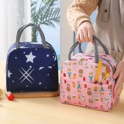 Bolsa Térmica Lancheira Escolar Marmita Com Alça Estampas Sortidas