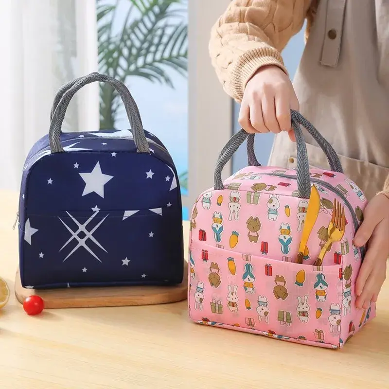 Bolsa Térmica Lancheira Escolar Marmita Com Alça Estampas Sortidas