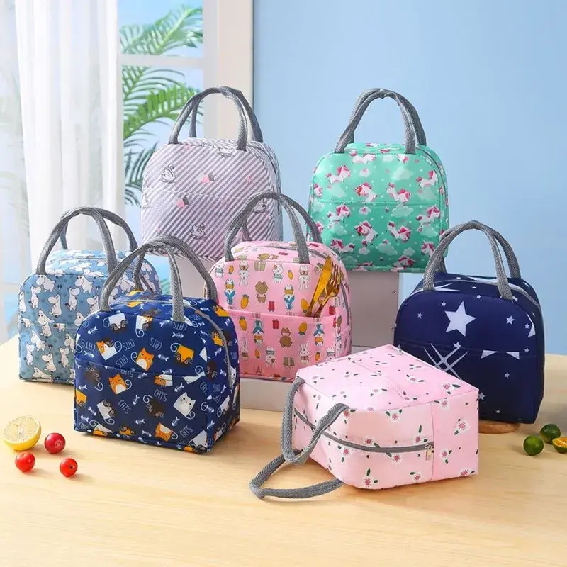 Bolsa Térmica Lancheira Escolar Marmita Com Alça Estampas Sortidas