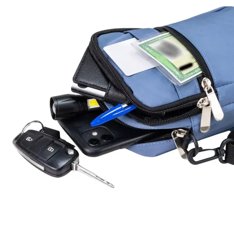 Bolsa Tiracolo Com 4 Compartimentos