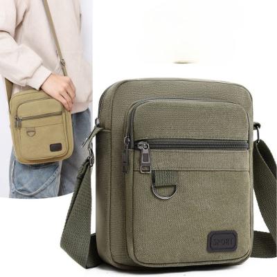 Bolsa Transversal de Ombro Casual Lona Vintage Unisex